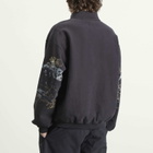 ROA Men's Fai Half Zip Sweatshirt in Washed Black