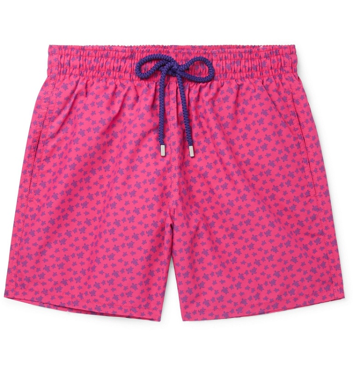 Photo: Vilebrequin - Moorea Mid-Length Printed Swim Shorts - Pink