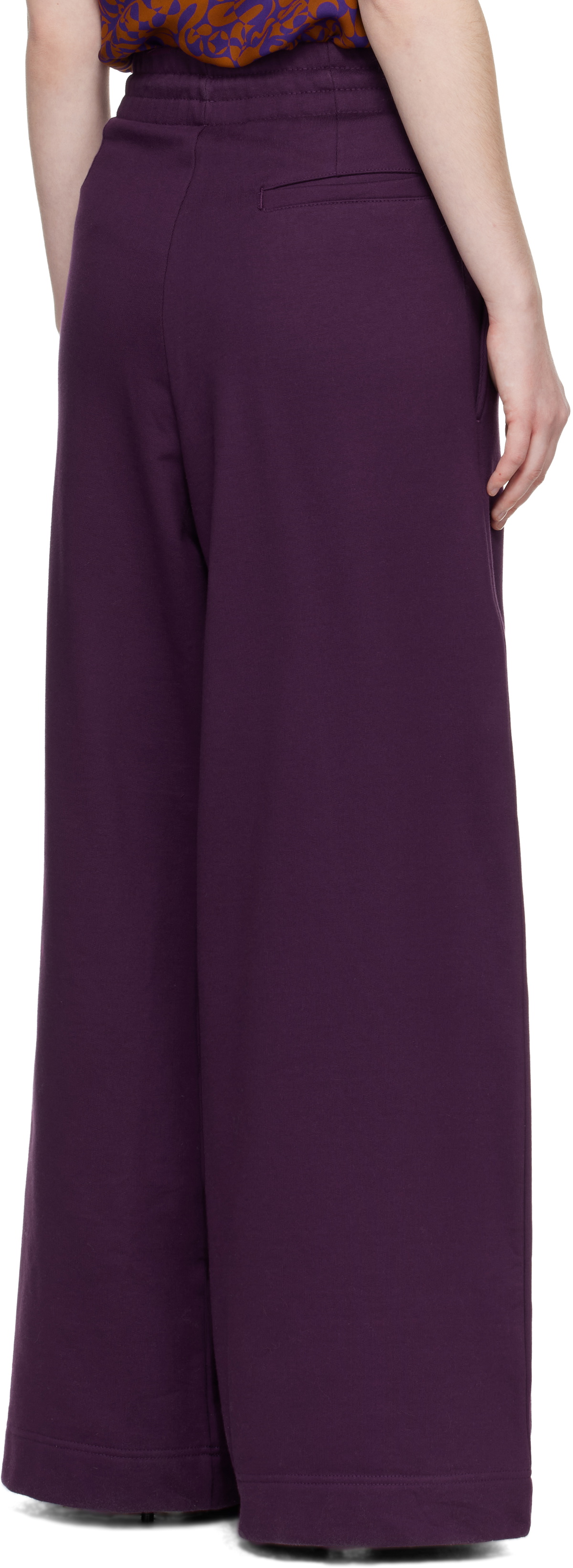 Dries Van Noten Purple Loose Sweatpants