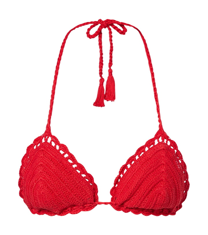 Photo: Anna Kosturova Crochet cotton bikini top