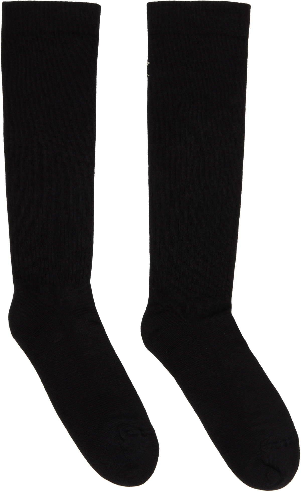 Rick Owens DRKSHDW Black Porterville Knee High Socks Rick Owens