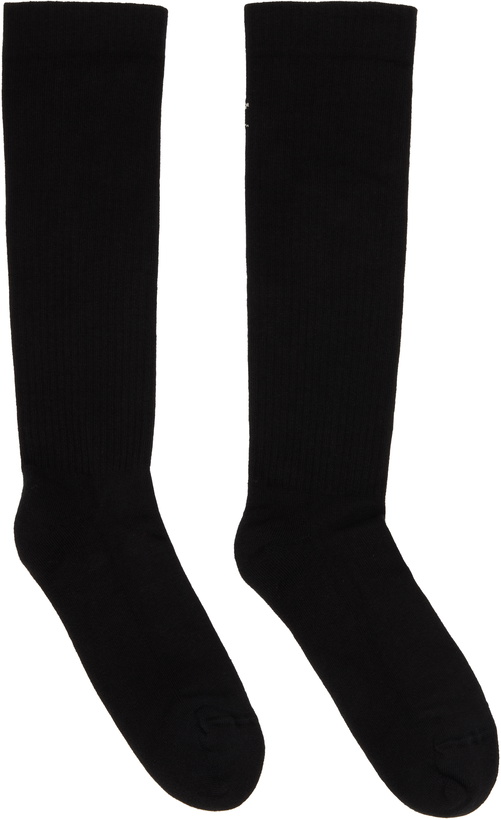 Photo: Rick Owens DRKSHDW Black Hollywood Knee High Socks