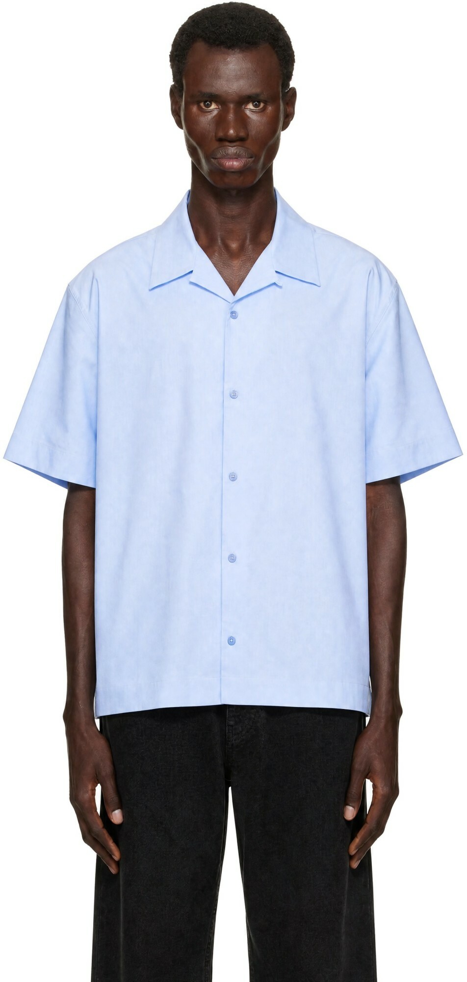 Givenchy Blue Bowling Shirt