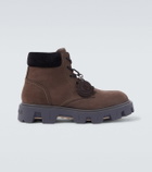 Moncler Peak City leather hiking boots