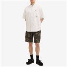 Wild Things Men's Embroidered Short Sleeve Shirt in White
