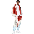 Reebok by Pyer Moss White and Red Collection 3 Sherpa Track Pants