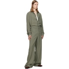 Calvin Klein Collection Taupe Atlas Button-Down Shirt