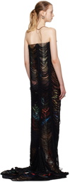 Jean Paul Gaultier Brown Shayne Oliver Edition 'The Long Slashed City' Maxi Dress