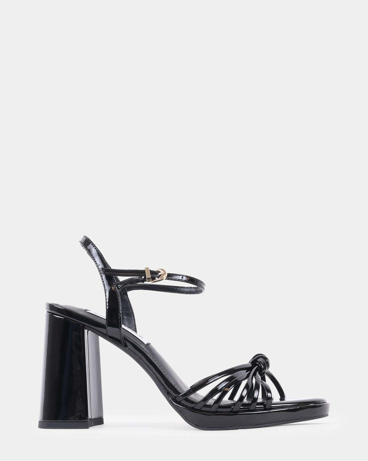 Steve Madden Jungle Heels in Black Patent
