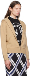 Burberry Tan Zip Hoodie