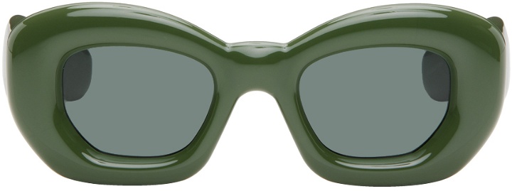 Photo: LOEWE Green Inflated Butterfly Sunglasses