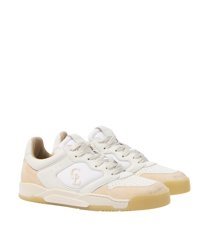 Photo: Christian Louboutin Bsktball 1 Retro suede and leather sneakers