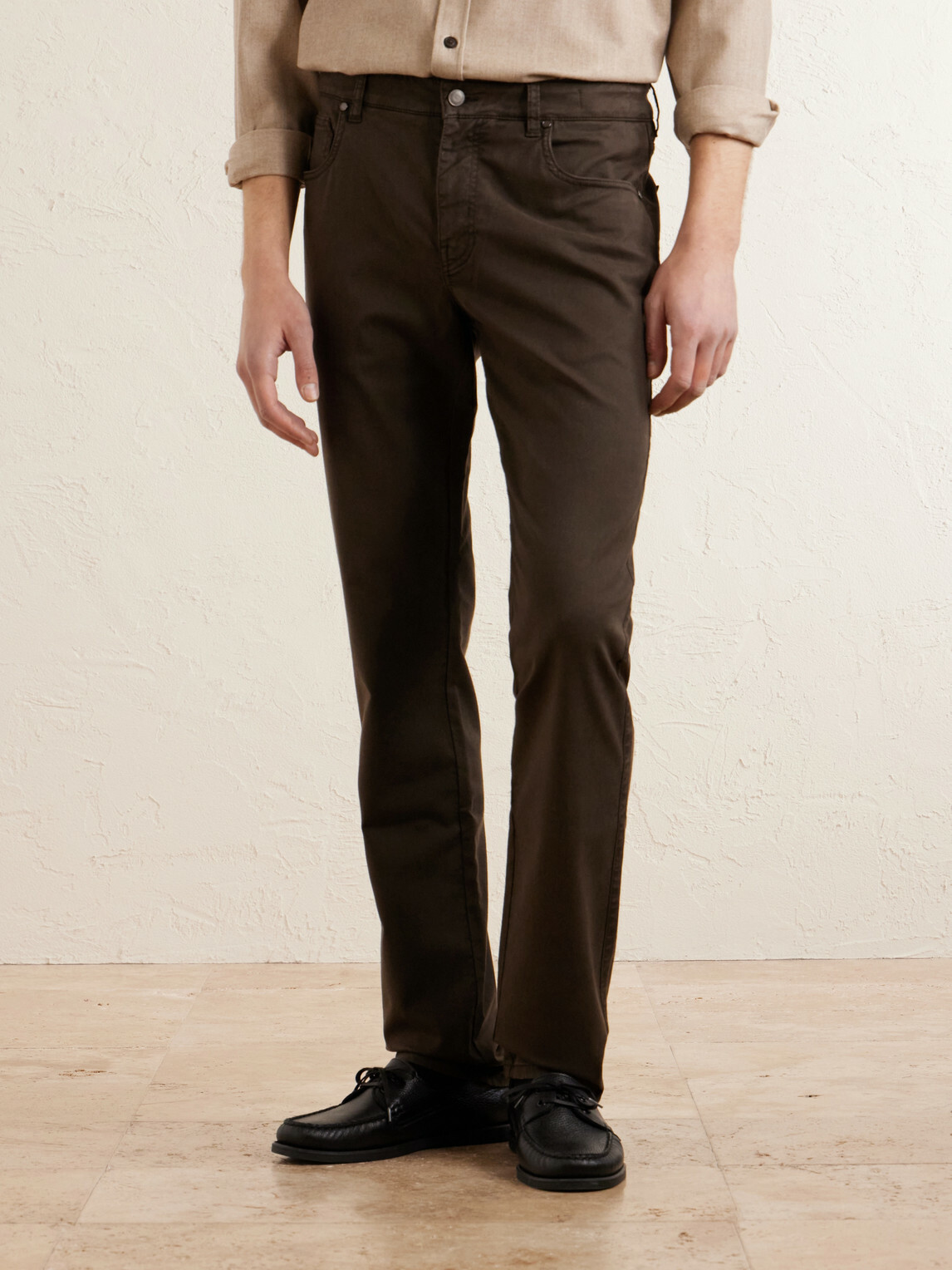 Purdey - Slim-Fit Straight-Leg Cotton-Blend Twill Trousers - Green