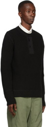 MHL by Margaret Howell Black Thermal Henley