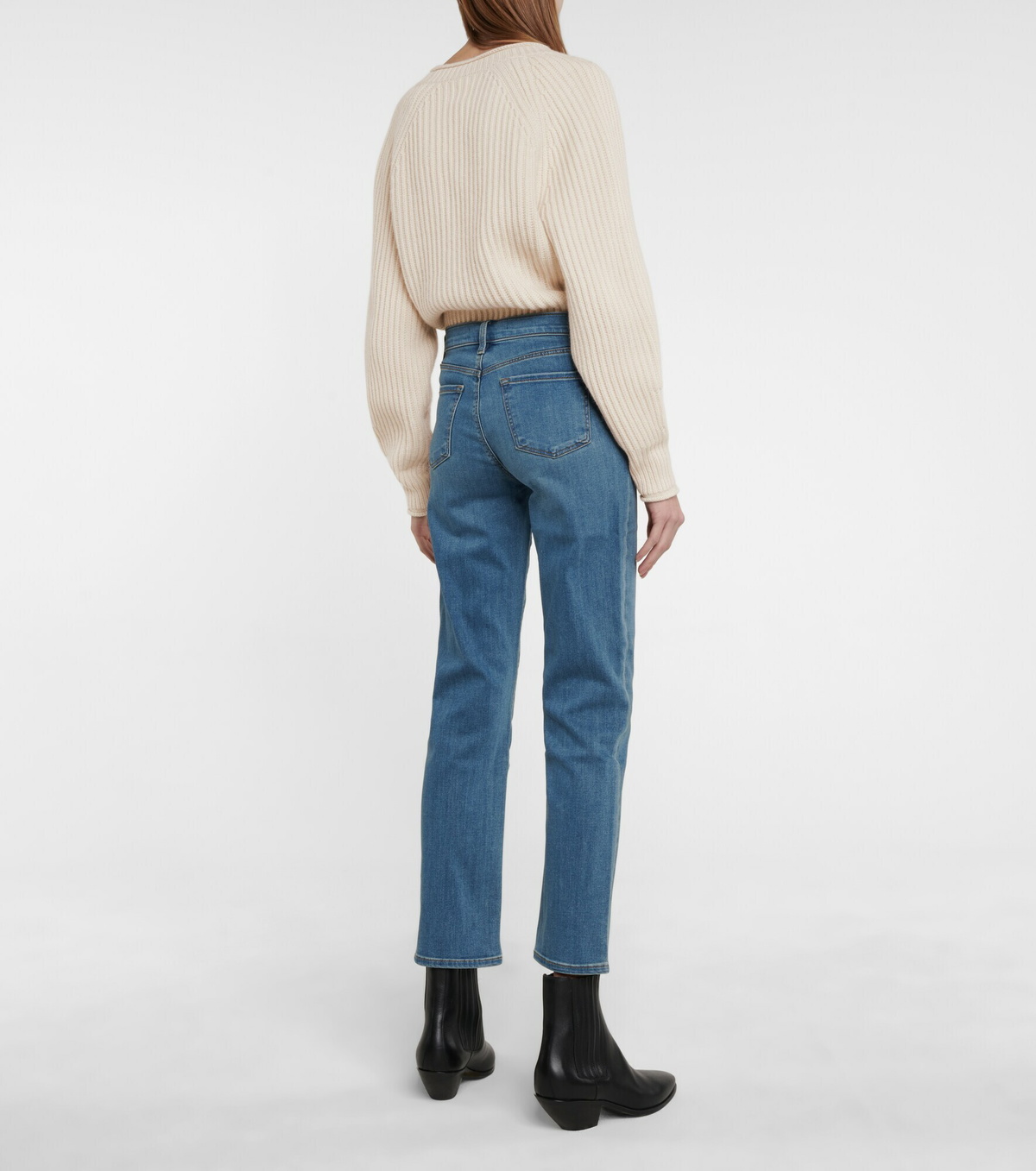 J Brand - Adele mid-rise straight jeans