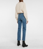 J Brand - Adele mid-rise straight jeans