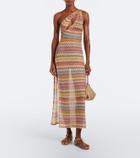 Missoni One-shoulder lamé maxi dress