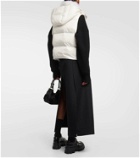Yves Salomon Shearling-trimmed cropped down vest