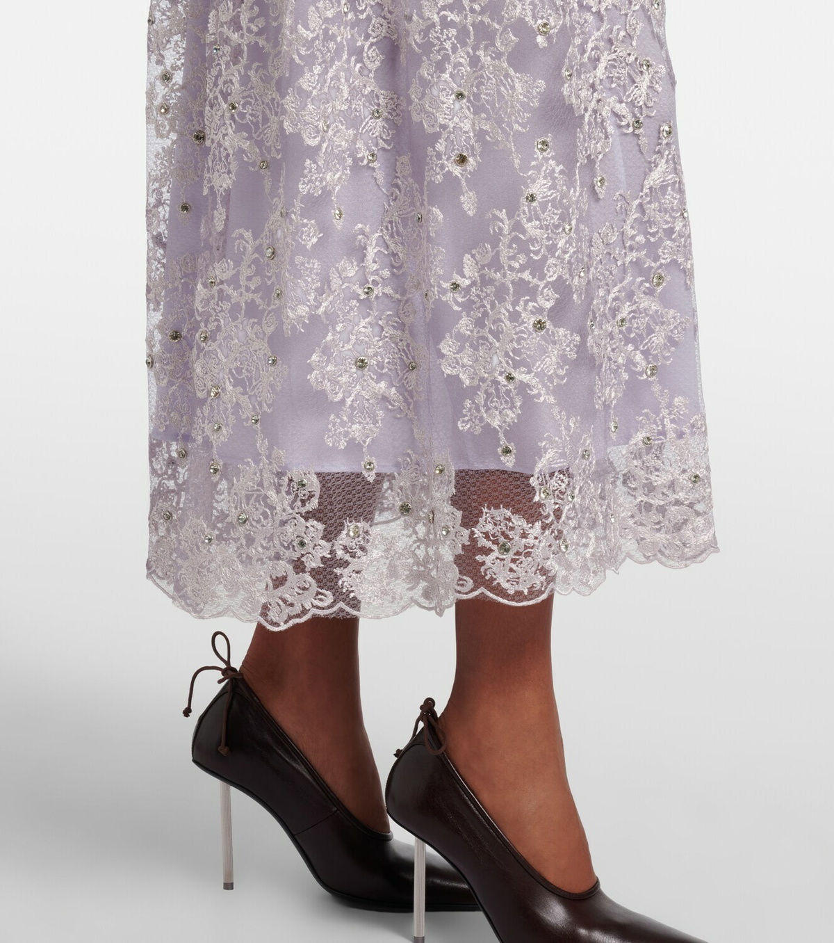 Jacques Wei Embellished lace cocktail dress