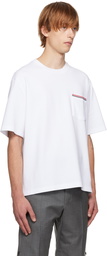 Thom Browne White Pocket T-Shirt