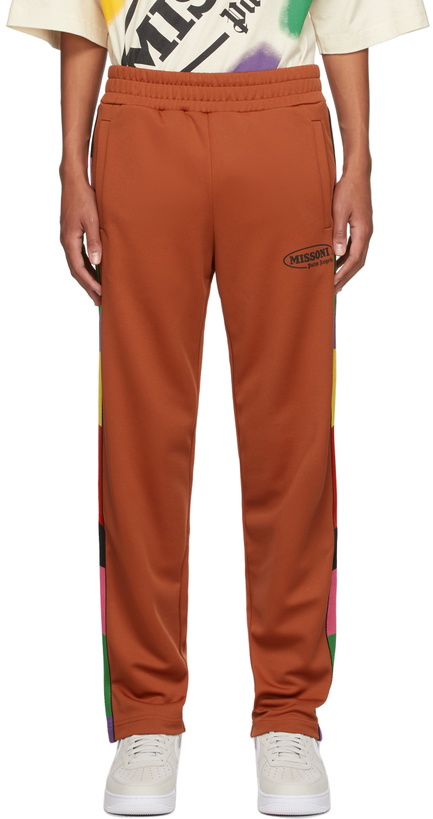 Photo: Palm Angels Orange Missoni Edition Track Pants