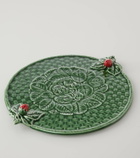 Bordallo Pinheiro Strawberries ceramic cheese tray
