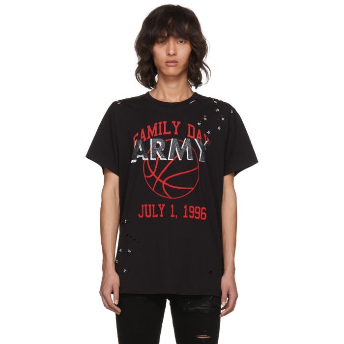 Photo: Amiri Black Vintage Army T-Shirt