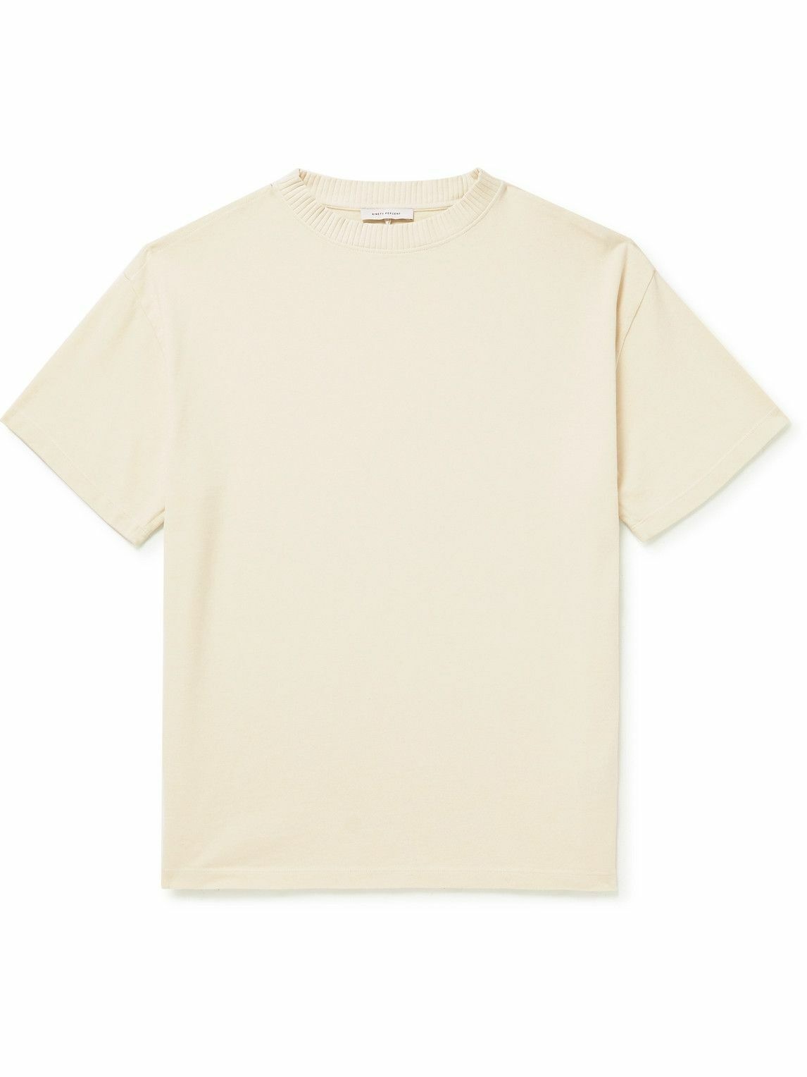Photo: Ninety Percent - Oversized Organic Cotton-Jersey T-Shirt - White