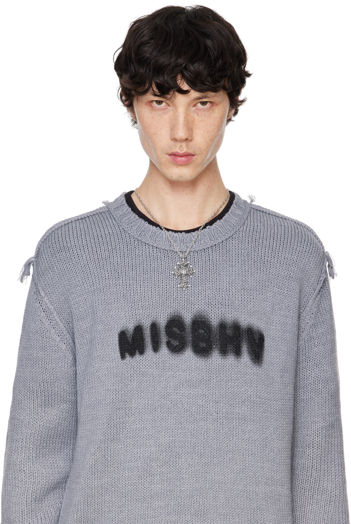 MISBHV Silver Preacher Vintage Chain Necklace