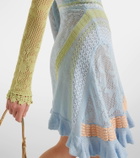 Roberta Einer Ali open-knit cotton minidress