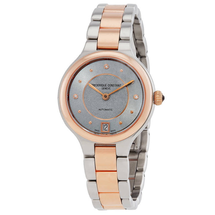 Photo: Frederique Constant Delight Automatic Diamond Blue Dial Ladies Watch FC-306LBD3ER2B