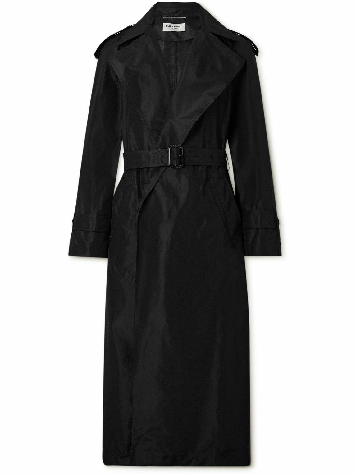 Saint Laurent belted trench coat - Black