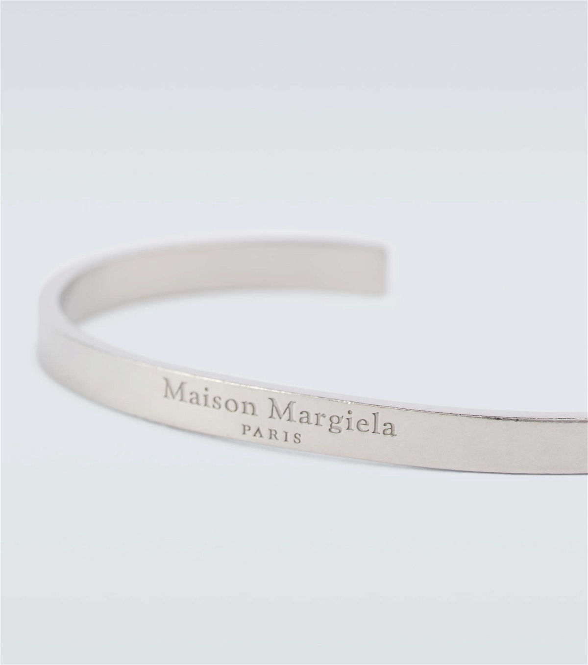 Maison Margiela - Logo sterling silver cuff bracelet Maison Margiela