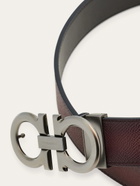 Ferragamo Mens Reversible and adjustable Gancini belt in Red