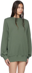 WARDROBE.NYC Green Cotton Sweatshirt
