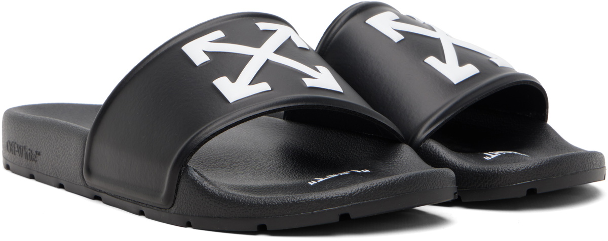 Off-White Black Arrow Slide Sandals