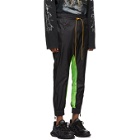 Rhude Black and Green Flight Suit Track Pants