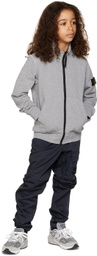 Stone Island Junior Kids Gray Zip Sweater