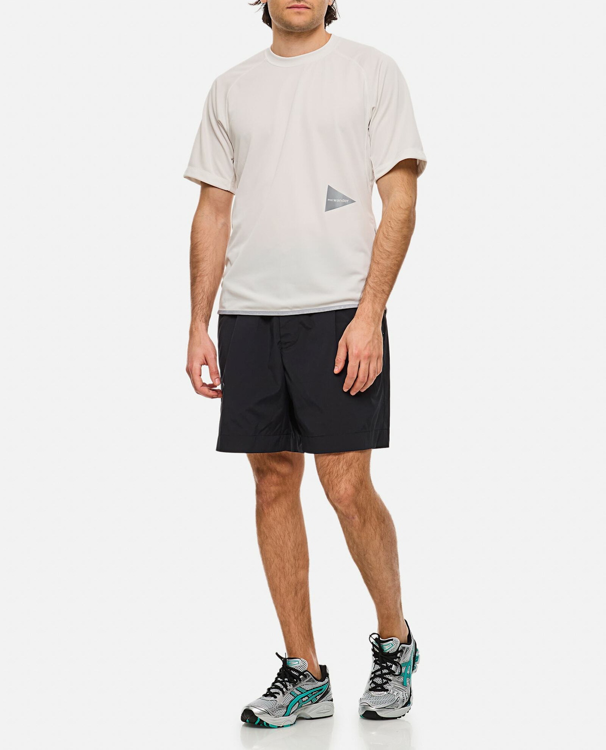 AND WANDER｜SHORT-SLEEVED ROUND NECK T-SHIRTS (And Wande And Wander Short Sleeves T-shirt and Wander