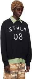 Acne Studios Black Print Sweater