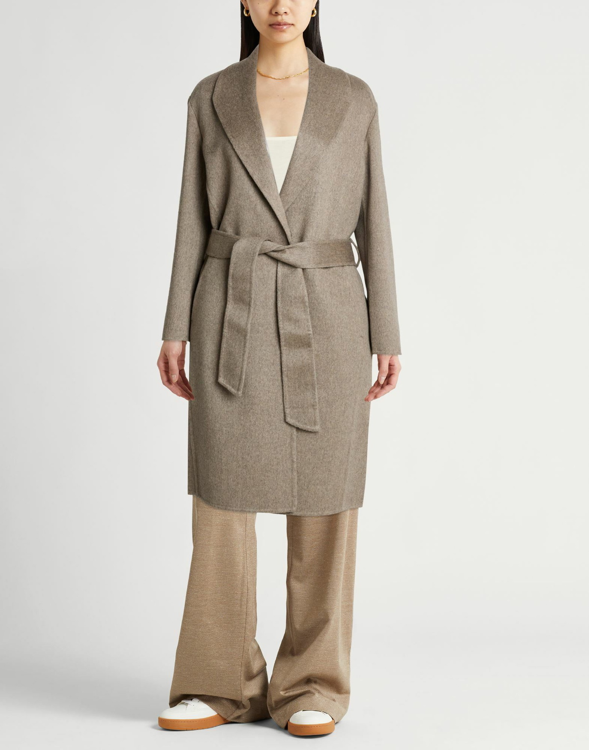 Agnona Womens Coat Taupe