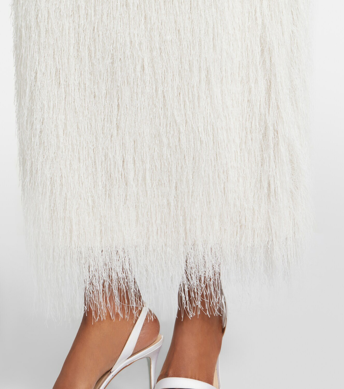 Róhe Bridal fringed wool-blend maxi dress