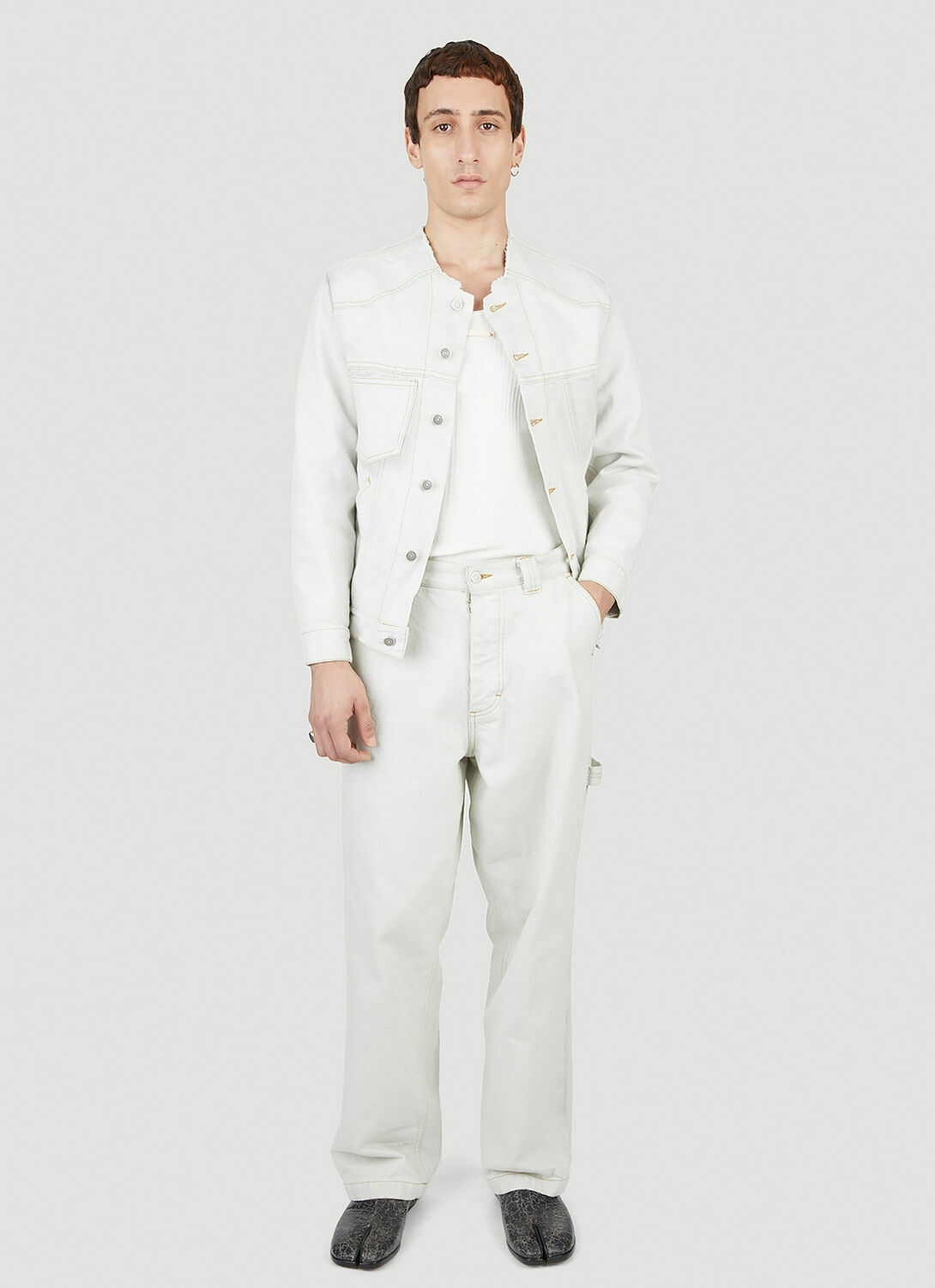 Maison Margiela Collarless Denim Jacket