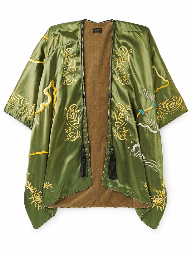Photo: KAPITAL - J-Wave Embroidered Cotton-Satin Jacket