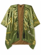 KAPITAL - J-Wave Embroidered Cotton-Satin Jacket