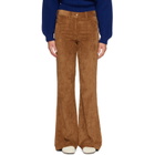 Moncler Tan Corduroy Wide Leg Trousers