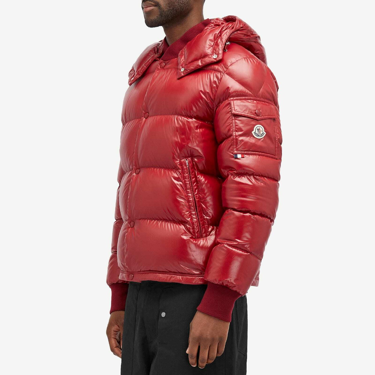 Moncler Men s Maljasset Bomber Jacket in Red