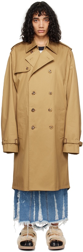 Photo: Doublet Tan Invisible Trench Coat