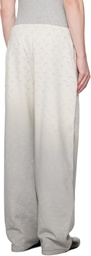 Marine Serre Gray Moon Faded Sweatpants