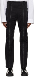 032c Black Split-S Trousers